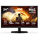 AOC 23.6" LED - C24G42FE Ecran PC Full HD 1080p - 1920 x 1080 pixels - 0.5 ms (MPRT) - 16/9 - Dalle VA incurvée - 180 Hz - HDR10 - Adaptive Sync - DisplayPort/HDMI - Noir