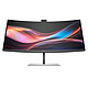 HP 34" LED - 734pm Ecran PC UltraWide WUHD - 3440 x 1440 pixels - 5 ms (gris à gris) - 21/9 - Dalle IPS incurvée - DisplayHDR 400 - FreeSync Premium - HDMI/DisplayPort/Thunderbolt - Ethernet - Réglage en hauteur - Argent