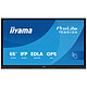 iiyama 65" LED - ProLite TE6513A-B3AG Écran tactile multipoint 4K UHD - 16:9 - IPS - 500 cd/m² - 1200:1 - 8 ms - 18/7 - HDMI/DisplayPort/USB-C - Wi-Fi 6E/Bluetooth 5.0 - HP 2 x 30 W - Android 14 Certification Google EDLA - Noir