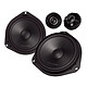 Pioneer TS-Q160C-FT Haut-parleurs coaxiaux à 2 voies de 16.5 cm (par paire) avec tweeters à dôme souple en polyester de 30 mm