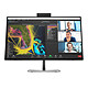 HP 27" LED - 527pm Ecran PC 2.5K - 2560 x 1440 pixels - 5 ms (gris à gris) - 16/9 - Dalle IPS - 100 Hz - DisplayPort/HDMI/USB-C - Webcam - Ethernet - Pivot - Noir
