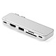 Satechi USB-C Snap Hub 6-en-1 (Argent) Hub USB-C 6-en-1 avec HDMI, lecteur de cartes SD et charge 45 W pour MacBook Neo