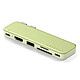 Satechi USB-C Snap Hub 6-en-1 (Citrus) Hub USB-C 6-en-1 avec HDMI, lecteur de cartes SD et charge 45 W pour MacBook Neo