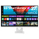 LG 27" LED - 27U731SB-W Ecran PC 4K - 3840 x 2160 pixels - 5 ms (gris à gris) - 16/9 - Dalle IPS - HDR10 - HDMI/USB-C - webOS - Blanc