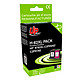 UPrint Pack de 2 cartouches compatibles HP 62XL (Noir/Couleur) Pack de 2 cartouches d'encre compatibles HP 62XL (C2P05AE / C2P07AE) (600/415 pages à 5%) Noir/Couleur