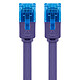 Avis Goobay Câble RJ45 Plat Cat 6a U/UTP 0.5 m (Violet)