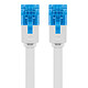 Avis Goobay Câble RJ45 Plat Cat 6a U/UTP 0.5 m (Blanc)