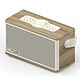 Pure Classic Aura (Blanc Coton/Chêne) Enceinte sans fil IPX2 - 40 W - Bluetooth 5.3/AUX - 10 motifs lumineux - autonomie 30 heures
