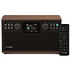 Pure Classic H6 (Marron Café/Noyer) Radio réveil - 30 W - radio DAB+/FM - Bluetooth 5.3/USB/AUX - télécommande