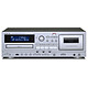 Teac AD-850-SE Argent Lecteur CD/Cassette avec port USB, fonction lecture/enregistrement, entrée micro et connecteurs stéréo RCA