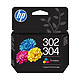 HP 302/304 (B7RT6AE) - 3 Couleurs Cartouche d'encre magenta, Cyan, Jaune (100 pages à 5%)