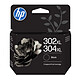 HP 302XL/304XL (B7RT9AE) - Noir - Cartouche d'encre noire (300 pages à 5%)