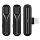 Volkano Microphone Lavalier VolkanoX Prodigy série 2 Noir Microphone cravate sans fil VolkanoX Prodigy série 2 avec récepteur USB-C