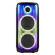 Volkano Enceinte Bluetooth Volkano X Cyber Series Dual 8" - 80 W Enceinte sans fil 80 Watts RMS - Bluetooth 5.0 - Radio FM - Effets lumineux - Autonomie 6h - AUX/USB/SD