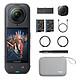 Insta360 X5 Essentials Bundle Caméra d'action 360° 8K avec photo 72MP, stabilisation FlowState, Wi-Fi, Bluetooth, IPX8, batterie 2400 mAh