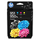 HP 950XL/951 (C3WK1AE) - Pack de 4 cartouches d'encre Noir/Cyan/Magenta/Jaune Pack de 4 cartouches d'encre Noir/Cyan/Magenta/Jaune authentiques (1000 pages à 5%)