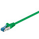 Goobay Câble RJ45 catégorie 6a S/FTP 5 m (Vert) Câble Réseau Cat 6a