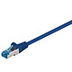 Goobay Câble RJ45 catégorie 6a S/FTP 5 m (Bleu) Câble Réseau Cat 6a