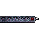 Dexlan Multiprise 5 prises avec interrupteur (Noir) Multiprise 5 prises avec interrupteur