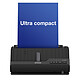 Epson WorkForce ES-C320W Scanner A4 compact - USB 2.0/Wi-Fi - chemin de numérisation en U et droit - résolution 600 x 600 DPI - recto-verso automatique - chargeur 20 feuilles