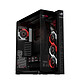 ASUS ROG Cronox GR801 (Noir) Boîtier Moyen Tour Gaming avec vitre panoramique incurvée en verre trempé et écran LCD 9.2" orientable intégré + 4 ventilateurs ARGB