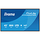 iiyama 43" LED - ProLite LH4366UHSB-B1AG 3840 x 2160 pixels 16:9 - VA - Dalle mate, Haze 25% - 5000:1 - 800 cd/m² - 6.5 ms - Android OS - HDMI/USB-C- Ethernet - Wi-Fi - Haut-parleurs intégrés - 24/7 - Noir