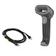 Honeywell Voyager 1470g + Câble (Noir) - Scanner de code barre filaire 1D et 2D, portée standard, UBS, IP40 avec câble