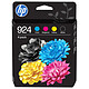 HP 924 (6C3Z1NE) Pack 4 cartouches d'encre noir, cyan, jaune et magenta