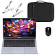Blackview AceBook 6 R3 3300U 16/512 + Souris sans fil INOVU AT200M + Support pliable INOVU INSUTR16 + Housse INOVU Loop Move 16" AMD Ryzen 3 3300U 16 Go SSD 512 Go 15.6" LED Full HD Wi-Fi AC/BT 5.0 Webcam Windows 11 Professionnel