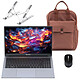 Blackview AceBook 6 R3 3300U 16/512 + Souris sans fil INOVU AT200M + Support pliable INOVU INSUTR16 + Sac à dos INOVU Blush Marron AMD Ryzen 3 3300U 16 Go SSD 512 Go 15.6" LED Full HD Wi-Fi AC/BT 5.0 Webcam Windows 11 Professionnel