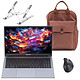 Blackview AceBook 6 R3 3300U 16/512 + Souris sans fil INOVU EG200M + Support pliable INOVU INSUTR16 + Sac à dos INOVU Blush Marron AMD Ryzen 3 3300U 16 Go SSD 512 Go 15.6" LED Full HD Wi-Fi AC/BT 5.0 Webcam Windows 11 Professionnel