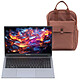 Blackview AceBook 6 R3 3300U 16/512 + Sac à dos INOVU Blush Marron AMD Ryzen 3 3300U 16 Go SSD 512 Go 15.6" LED Full HD Wi-Fi AC/BT 5.0 Webcam Windows 11 Professionnel