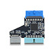DeLock Adaptateur USB 3.0 20 broches vers USB 20 broches + USB Type E clé A Adaptateur avec connecteur USB 3.0 20 broches vers USB 20 broches + USB Type E clé A