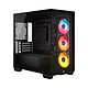 Corsair 2800X RS-R ARGB (Noir) Boîtier Mini Tour avec panneau et façade en verre trempé - 3 ventilateurs reverse 120 mm RS120-R ARGB - Compatible ASUS BTF et MSI Project Zero