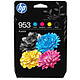 HP 953 (6ZC69AE-LS1) - Pack de 4 cartouches d'encre Noir/Cyan/Magenta/Jaune - Pack de 4 cartouches d'encre Noir/Cyan/Magenta/Jaune authentiques (900/630 pages à 5%)