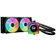 be quiet! Light Loop IO LCD 240 mm Kit de Watercooling tout-en-un pour processeur avec waterblock et ventilateurs ARGB + écran LCD