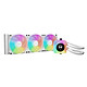 be quiet! Light Loop IO LCD 360 mm White Kit de Watercooling tout-en-un pour processeur avec waterblock et ventilateurs ARGB + écran LCD
