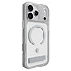 Zagg Milan Silver Glitter KS iPhone 18 Pro Max / 17 Pro Max Coque de protection avec béquille compatible MagSafe pour Apple iPhone 18 Pro Max / 17 Pro Max