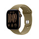 Apple Watch Series 12 GPS + Cellular 46 mm Aluminium Bronze sombre Bracelet Sport Olive S/M Montre connectée 5G LTE - Aluminium - Étanche IP6X - GPS - Fréquence cardiaque/ECG/Oxygène sanguin/Température - Écran OLED Retina Always On - Wi-Fi 4 / Bluetooth 5.3 - watchOS 27 - Bracelet sport S/M