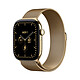Apple Watch Series 12 GPS + Cellular 46 mm Titane Or brillant Bracelet Milanais Or brillant S/M Montre connectée 5G LTE - Titane - Étanche IP6X - GPS - Fréquence cardiaque/ECG/Oxygène sanguin/Température - Écran OLED Retina Always On - Wi-Fi 4 / Bluetooth 5.3 - watchOS 27 - Bracelet milanais S/M