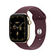 Apple Watch Series 12 GPS + Cellular 46 mm Titane Or brillant Bracelet Sport Bordeaux M/L Montre connectée 5G LTE - Titane - Étanche IP6X - GPS - Fréquence cardiaque/ECG/Oxygène sanguin/Température - Écran OLED Retina Always On - Wi-Fi 4 / Bluetooth 5.3 - watchOS 27 - Bracelet Sport Bordeaux M/L