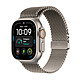 Apple Watch Ultra 4 GPS + Cellular 49 mm Titane naturel Bracelet Milanais Titane naturel S Montre connectée 5G-LTE - Titane - Étanche IP6X - GPS - Fréquence cardiaque/ECG/Oxygène sanguin/Température - Écran OLED Retina Always On - Wi-Fi 4 / Bluetooth 5.3 - watchOS 27 - Bracelet milanais S