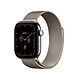 Apple Watch Series 12 GPS + Cellular 42 mm Titane Naturel Bracelet Milanais Naturel Montre connectée 5G LTE - Titane - Étanche IP6X - GPS - Fréquence cardiaque/ECG/Oxygène sanguin/Température - Écran OLED Retina Always On - Wi-Fi 4 / Bluetooth 5.3 - watchOS 27 - Bracelet milanais