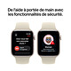 Apple Watch SE 3 GPS + Cellular 44 mm Aluminium Minuit Bracelet Sport Bleu marine S/M pas cher