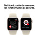 Apple Watch SE 3 GPS + Cellular 40 mm Aluminium Lumière Stellaire Bracelet Sport Sable M/L pas cher