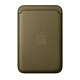 Apple FineWoven Wallet with MagSafe Olive sombre pour Apple iPhone Porte-cartes en tissage avec MagSafe pour iPhone