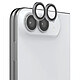 InvisibleShield Glass Elite Camera Lens Rings Silver iPhone Duo Protection antireflet en verre trempé pour caméra Apple iPhone Duo
