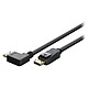 Goobay Câble DisplayPort 2.0/2.1 incliné (1m) Câble DisplayPort mâle vers DisplayPort mâle incliné compatible 4K@240Hz / 8K@144Hz (1 mètre)