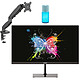 INOVU 23.8" LED - MB24 V3 + INOVU SBA1 Noir +  INOVU Kit de nettoyage KN200 PRO Ecran PC Full HD 1080p - 1920 x 1080 pixels - 4.8 ms - Format 16/9 - Dalle IPS - 144 Hz - Adaptive-Sync - HDMI/DisplayPort - Noir + Support Moniteur jusqu'à 27" + Kit de nettoyage pour écran