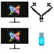 INOVU 23.8" LED - MB24 V3 x2 + INOVU PREMIUM MOUNT LT2 Noir + INOVU Kit de nettoyage KN200 PRO Lot de 2 écrans PC Full HD 1080p - 1920 x 1080 pixels - 4.8 ms - Format 16/9 - Dalle IPS - 144 Hz - Adaptive-Sync - HDMI/DisplayPort - Noir + Support 2 Moniteurs jusqu'à 32" + Kit de nettoyage pour écran